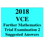 2018 Kilbaha VCE Further Maths Trial Examination 2
