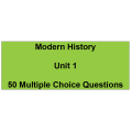 Multiple choice questions - Modern History Unit 1