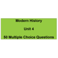 Multiple choice questions - Modern History Unit 4