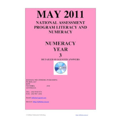 Year 3 May 2011 Numeracy - Answers