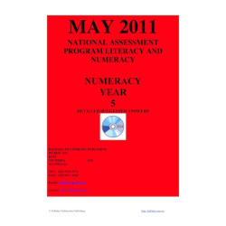 Year 5 May 2011 Numeracy - Answers