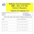 Kilbaha VCE EAL Section C