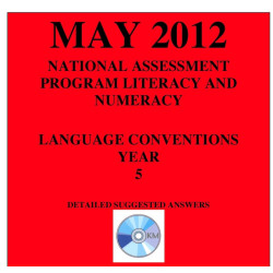 Year 5 May 2012 Language - Answers