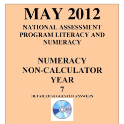 Year 7 May 2012 Numeracy Non-Calculator - Answers