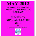 Year 9 May 2012 Numeracy Non-Calculator - Answers