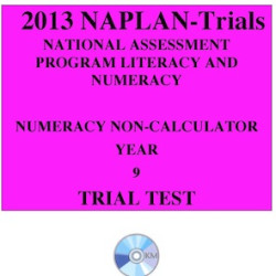 2013 Y9 Numeracy Non-Calculator
