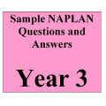 Year 3 NAPLAN - samples