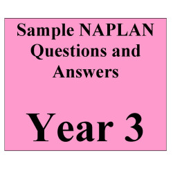 Year 3 NAPLAN - samples