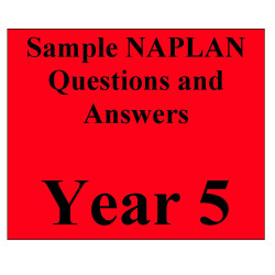 Year 5 NAPLAN - samples