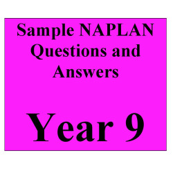 Year 9 NAPLAN - samples