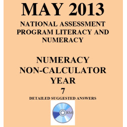 Year 7 May 2013 Numeracy Non-Calculator - Answers