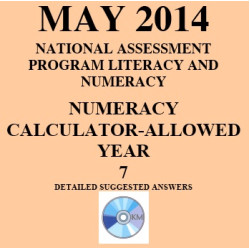 Year 7 May 2014 Numeracy Calculator - Answers