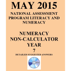 Year 7 May 2015 Numeracy Non-Calculator - Answers