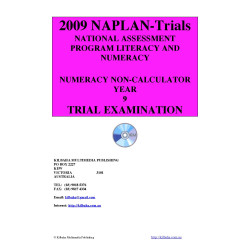 2009 Y9 Numeracy Non-Calculator